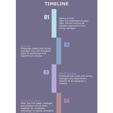 Modern Purple Timeline