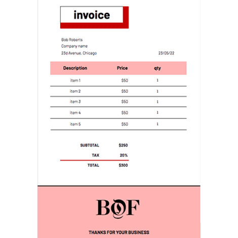 Simple Geo Invoice