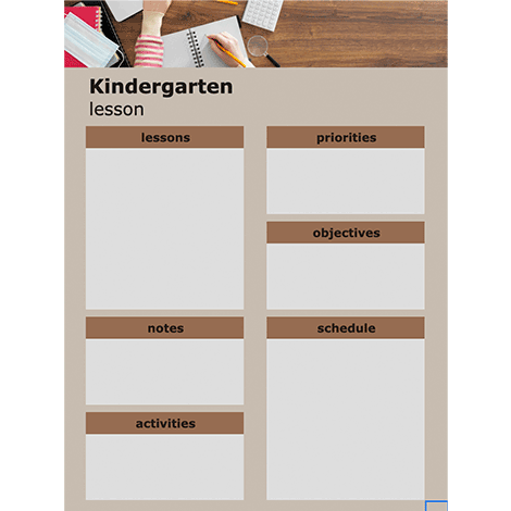 Kindergarten Lesson