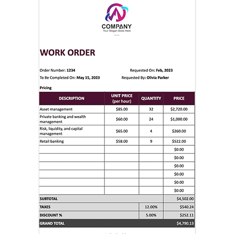 Order Invoice