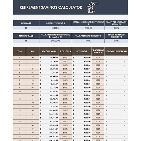 Retirement Savings Calculator