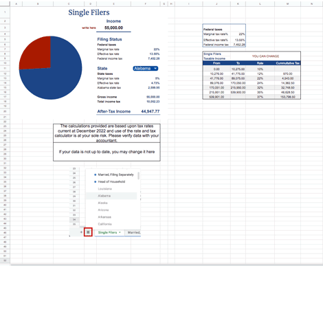 State Income Tax Calculator