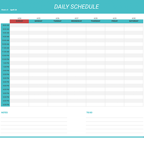 Daily Schedule